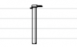 Опора металлическая (хромированная, серая, черная) С-8 Размер: 800*1118*4 мм