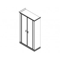 Шкаф с деревянными дверями PRT404 Размер: 1240*515*2148 мм